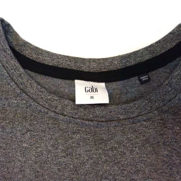 Cabi Women's Gray Long Sleeve Sweatshirt Mini Dress Size M - Picture 3 of 3